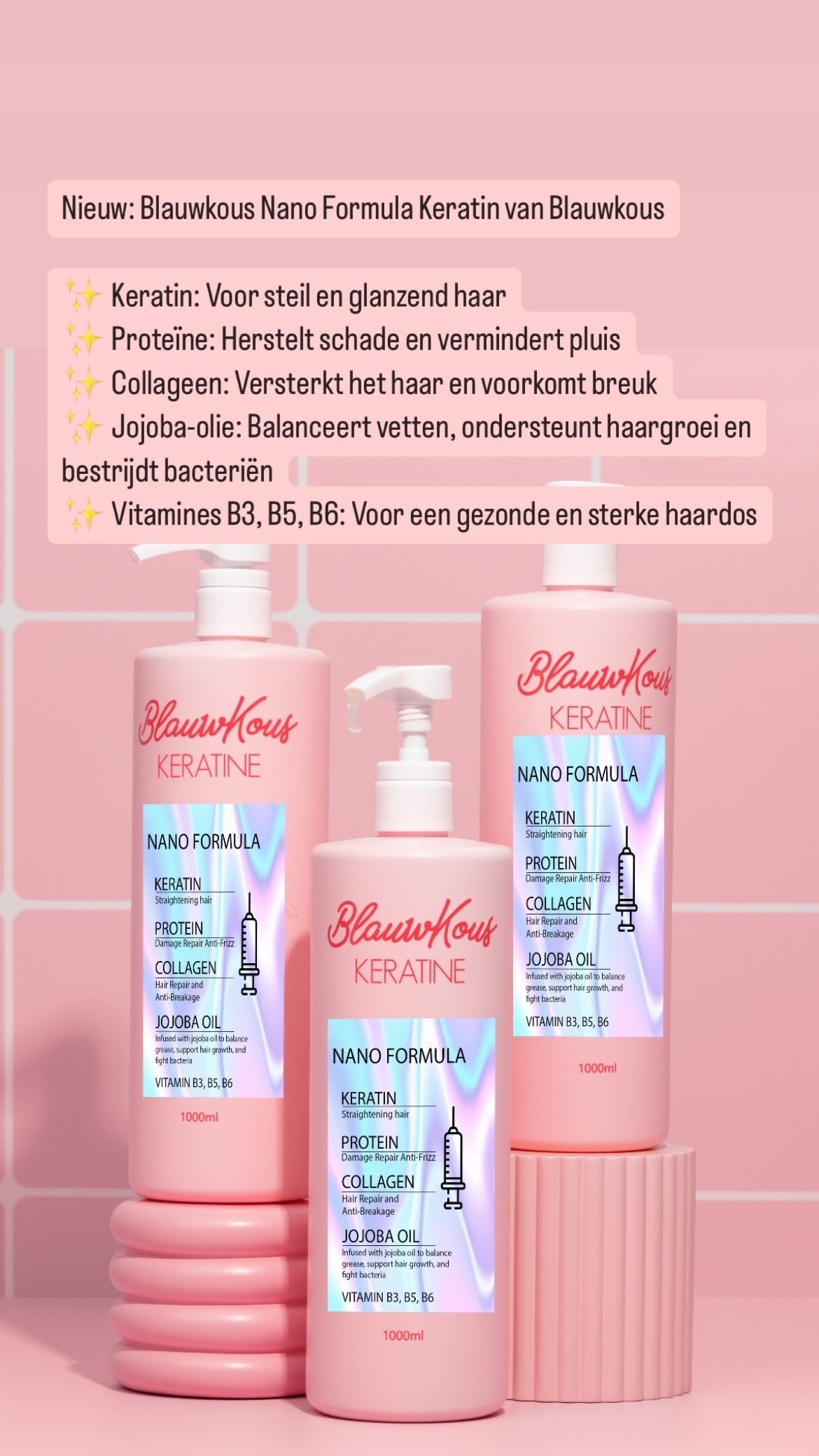 Blauwkous Nanoplast Keratine - 1000ml