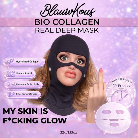 Blauwkous BIO Collagen - real deep mask - 32gram